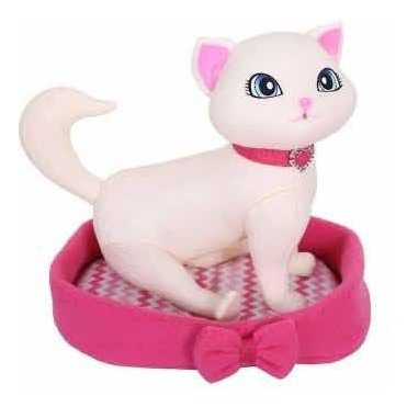 Pet Barbie Gato Na Caminha Com Acessórios
