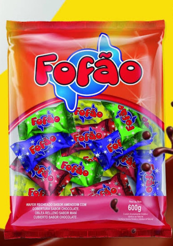 Bombom Fofão Pacote Com 40 Unidades 600g Chocolate