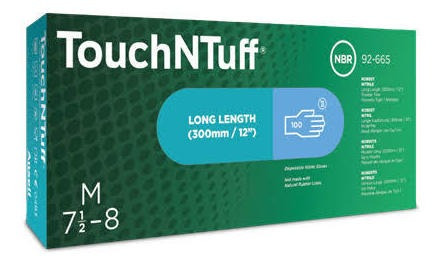Imagen 1 de 1 de Guantes De Nitrilo Azules Ansell® touchntuff® 92-675