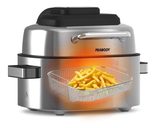 Freidora De Aire Peabody Afg01ix Con Grill 6 Litros 7 Modos