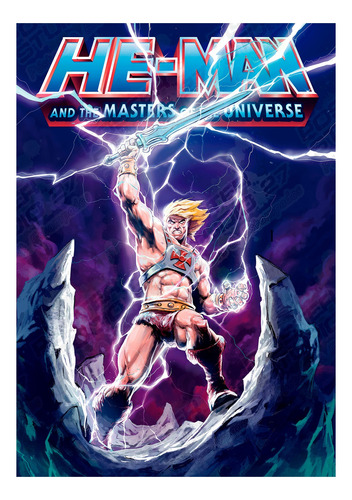 Poster Afiche Anime Clásico He Man Y Los Amos Del Universo