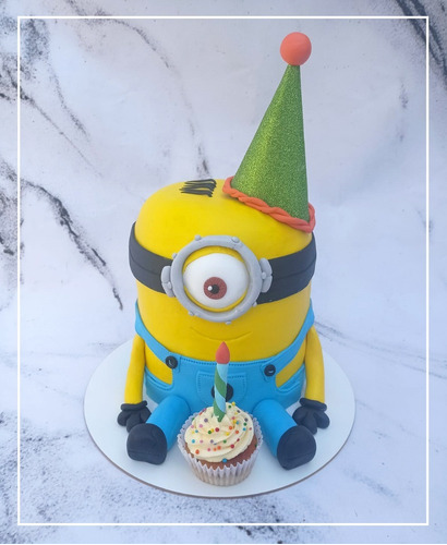 Torta Personalizada Minion Cumpleaños Fiesta Personajes