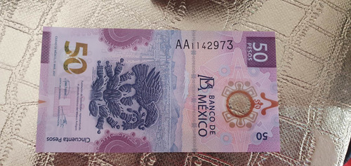 Billete 50 Pesos Ajolote Serie Aa 