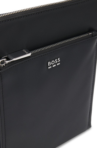 Bolso Para Hombre Boss Estilo Sobre Con Textura Color Negro Diseño de la tela unitalla