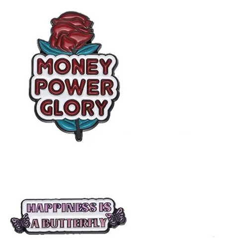Broches Pins Metálicos Lana Del Rey - Money Power Happiness