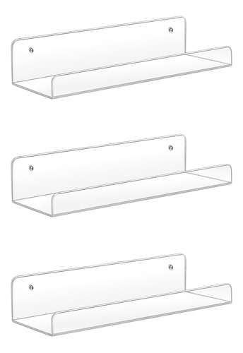 Estantes De Acrílico, Paquete De 3 Estantes Flotantes ...