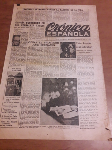 Diario Crónica Española España 11 1953