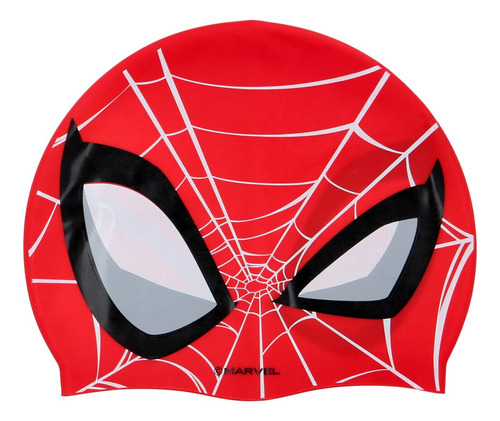 Gorra De Natación De Silicona Spiderman Rojo Marvel Olymphus