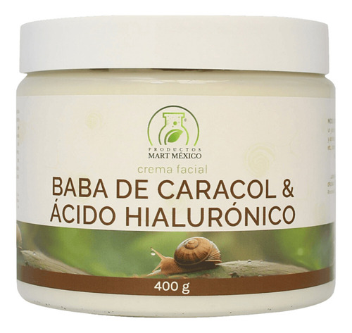 Crema De Baba De Caracol Con Acido Hialurónico 400 Grs Momento De Aplicación Día/noche Tipo De Piel Todo Tipo De Piel