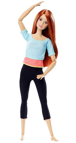 Boneca Barbie Made To Move Ruiva Com Sardas Articulada Top