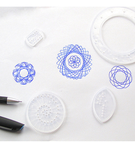 . Plantilla De Regla Geométrica Art Clear Gear, 22 Piezas