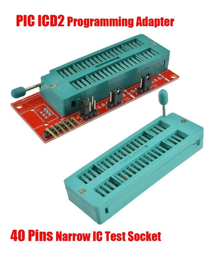 Pickit 3 Microchip Zocket Base Zocalo Zif 40pin Programador