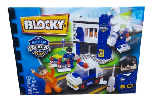 Bloques Ladrillos Blocky Super Policias 150 Piezas Original