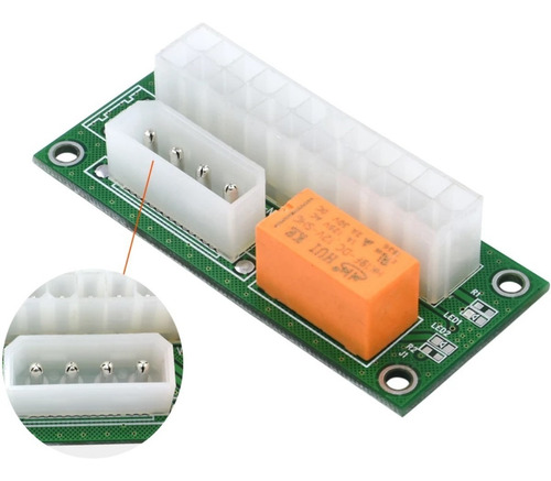 Imagen 5 de 8 de Add2psu Molex Relay Conecta 2 Fuentes Mineria Rig Eth Btc F