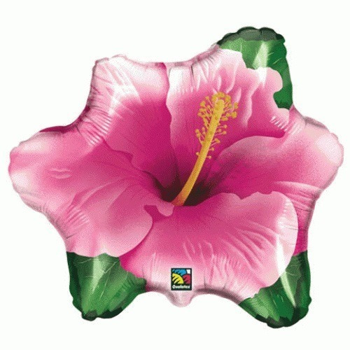 En Stock! Super Globo Flor Pink Hibiscus Hawaii Luau Aloha