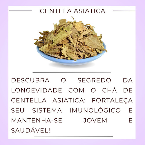 Folhas Seca Centella Asiática - Pura Centela-da-ásia Natural