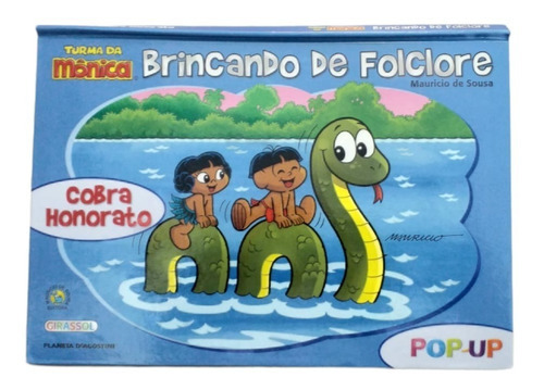 Livro Pop-up Brincando De Folclore C/ A Turma Da Mônica, De Mauricio De Souza. Editora Girassol, Capa Dura Em Português, 2012