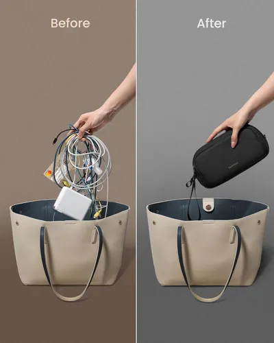 Estuche De Viaje Tomtoc, Organizador Electrónico, Resistente