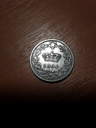 Moneda Reino D'italia20 Centesimi 1894. Cuproniquel. (Usado)