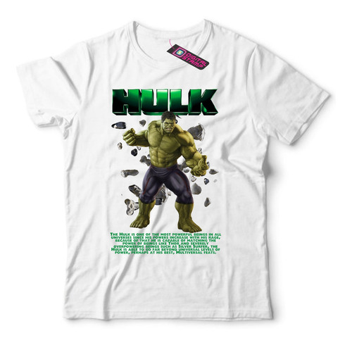 Remera Marvel The Incredible Hulk El Increible Mv17 Dtg