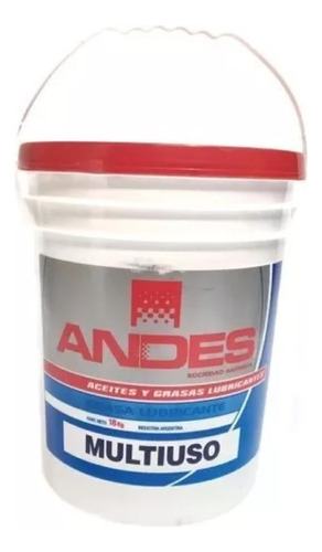 Grasa Litio Multiuso Roja Por 18 Kg En Msp Andes