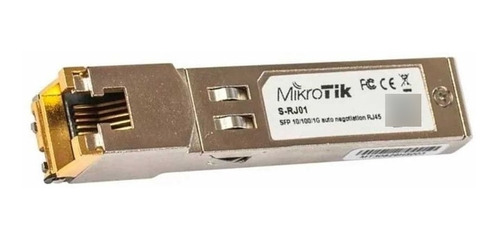 Modulo Mikrotik S-rj01 Sfp A Rj45 Gigabit 100m