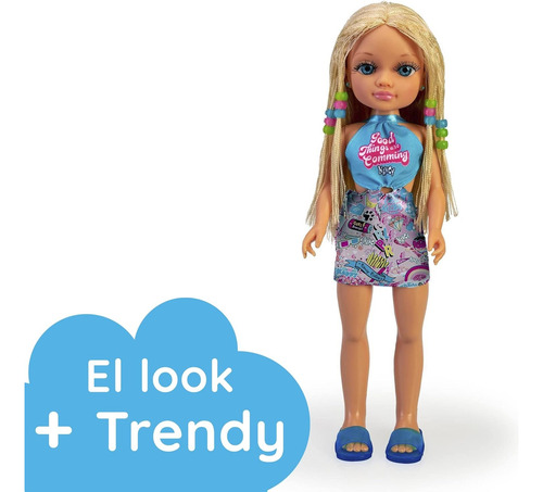 Muñeca Nancy Un Dia Con Trenzas Rubia