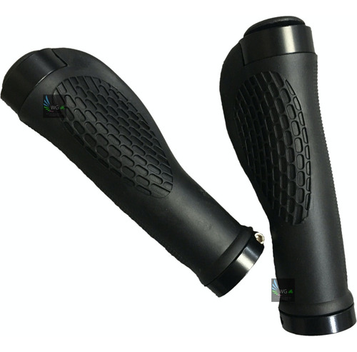 Mangos De Bicicleta Cómodos Grips Ergonómicos Color Negro