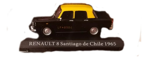 Renault 8,año 1965, Escala 1:43, Taxis Del Mundo, Chile 