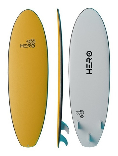 Tabla De Surf Soft Hero Tropical  7.0 - Ideal Para Aprender