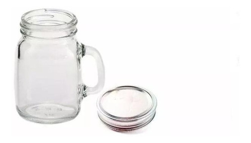 Tarro Mason Jar Mini De 100 Ml Con Tapa Cerrada 10 Pza