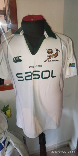 Camiseta Rugby Sudáfrica Canterbury Año 2006   Medidas 74x52