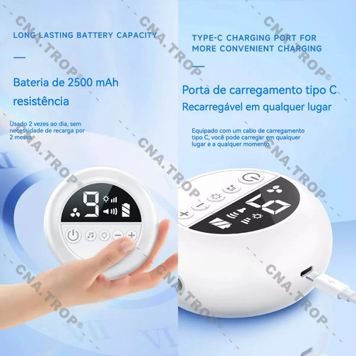 Aspirador Nasal Elétrico Bebê Ns-602 Para Remover Muco Nasal