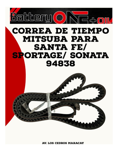 Correa De Tiempo Santa Fe / Sportage ( Mitsuba 94838)
