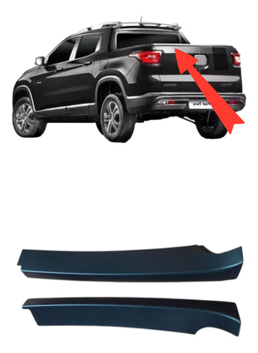 Par Moldura Caçamba Fiat Toro 2016 2025