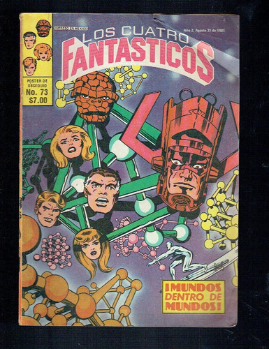 Comic Los Cuatro Fantasticos # 73 Novedades