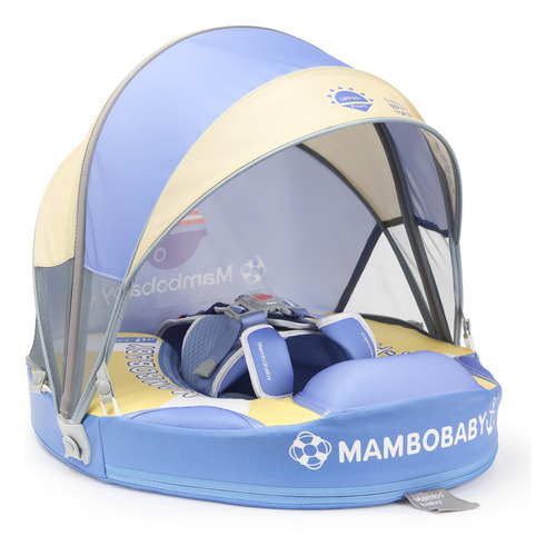 Baby Pool Float Mambobaby Con Toldo No Inflable De 3 A 24 M,