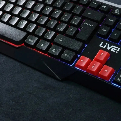 Teclado Gamer Retroiluminado Usb Pc Ps4 Luz Led Multicolor