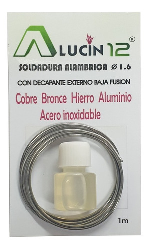 Alucin 12 - Soldadura 2 Componentes - Aluminio Y Otro Metal