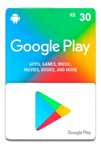 Gift Card Google Play 30 Digital Via Chat