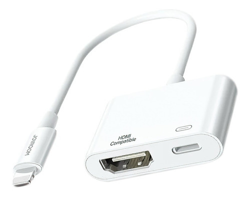 Adaptador Digital Lightning A Hdmi Para iPhone Color Blanco