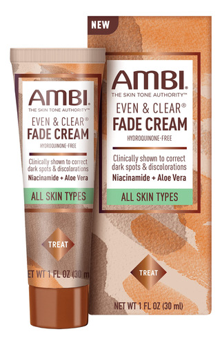 Ambi Even & Clear Fade Cream, Sin Hidroquinona, Tratamiento