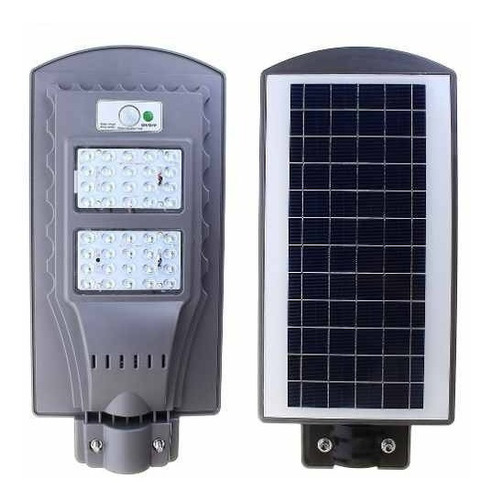 Foco Solar Led Poste Con Sensor De Oscuridad 40watts