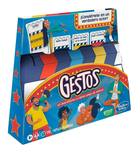  F6421juego Gestos, Juego De Charadas Para 4 O Más Jugadores