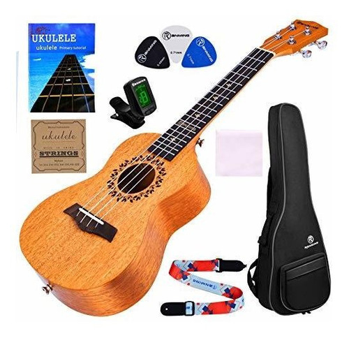 Kit De Ukelele Tenor De Caoba, Juego De Ukelele De 26 Pulgad