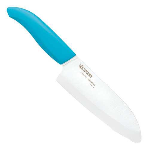 Cuchillo Santoku 14cm Celeste