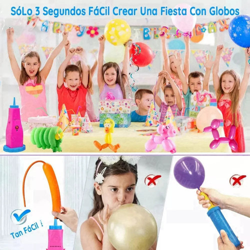 Inflador De Globos Eléctrico For Tamaño Normal O Salchicha