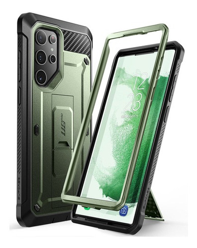 Funda Supcase Unicorn Beetle PRO comptatible Galaxy S23+ verde musgo Lisa Unidad 1