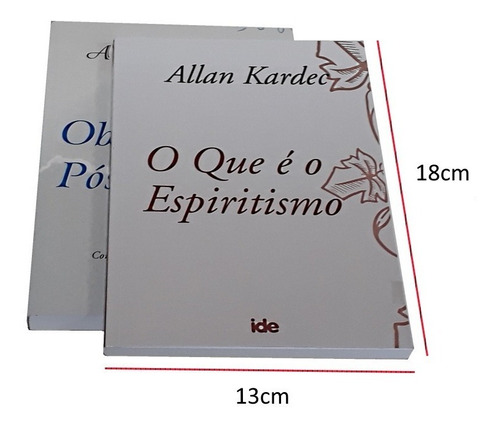 Coleção 7 Allan Kardec: Obra Basica Tamanho Extra +2 Livros