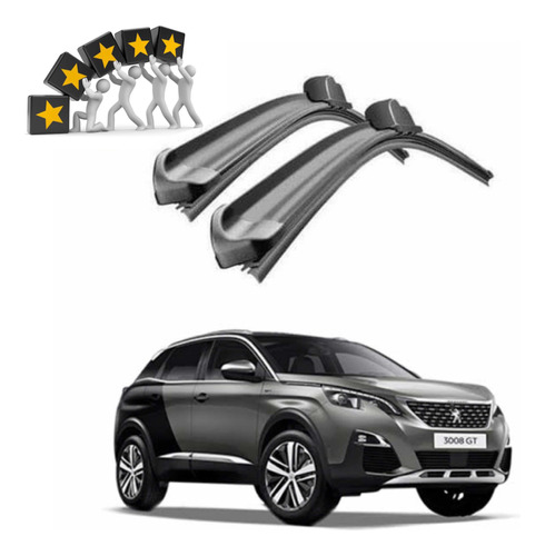 Plumas Limpiaparabrisas Flexibles Peugeot 3008 2017 Al 2021